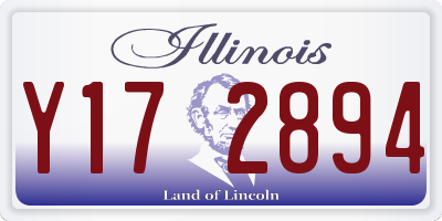 IL license plate Y172894