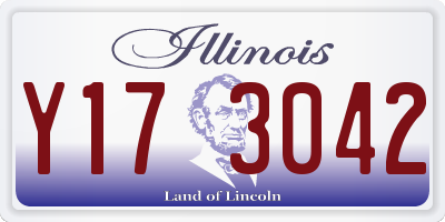 IL license plate Y173042
