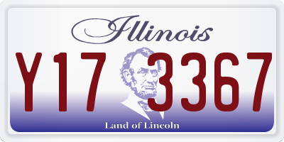 IL license plate Y173367