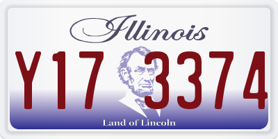 IL license plate Y173374