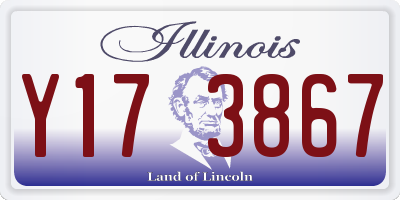 IL license plate Y173867