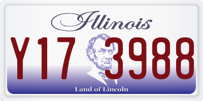 IL license plate Y173988
