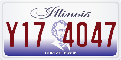 IL license plate Y174047