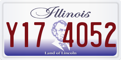 IL license plate Y174052