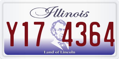 IL license plate Y174364