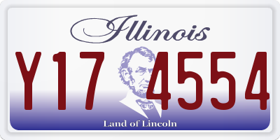IL license plate Y174554