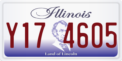 IL license plate Y174605