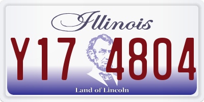 IL license plate Y174804