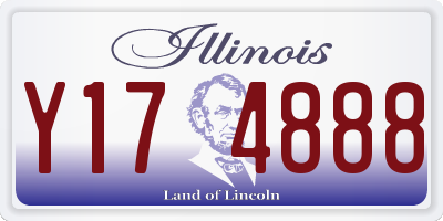 IL license plate Y174888