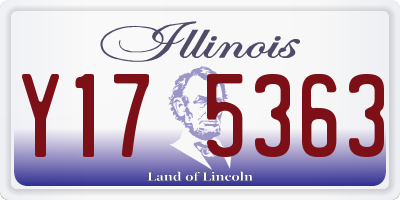 IL license plate Y175363