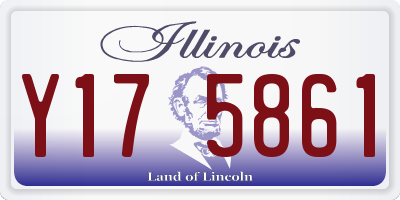 IL license plate Y175861