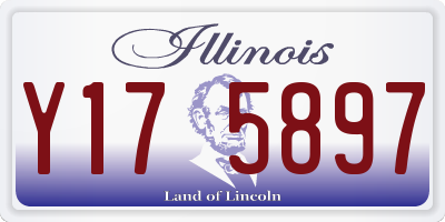 IL license plate Y175897