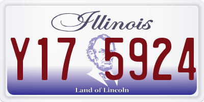 IL license plate Y175924