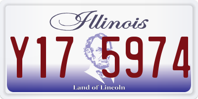IL license plate Y175974