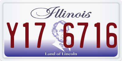 IL license plate Y176716