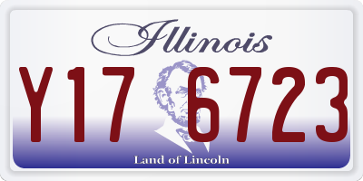 IL license plate Y176723