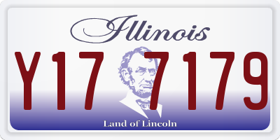 IL license plate Y177179