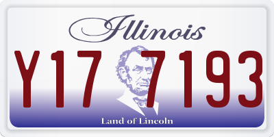 IL license plate Y177193