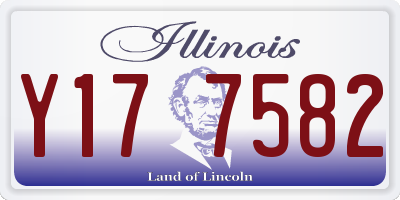 IL license plate Y177582