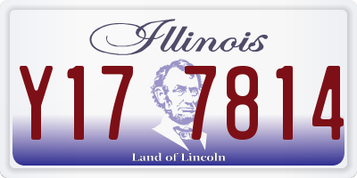 IL license plate Y177814