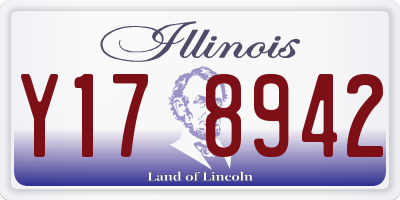 IL license plate Y178942