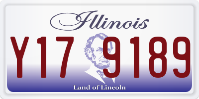 IL license plate Y179189