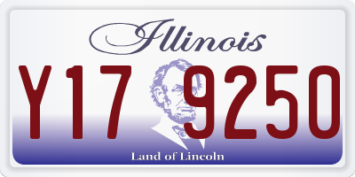 IL license plate Y179250
