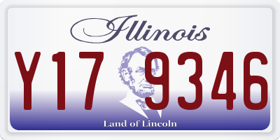 IL license plate Y179346