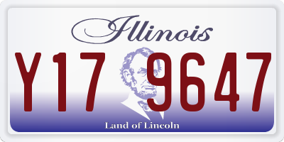 IL license plate Y179647