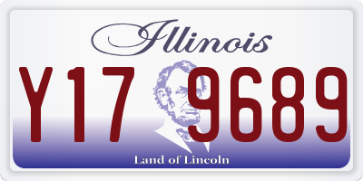 IL license plate Y179689
