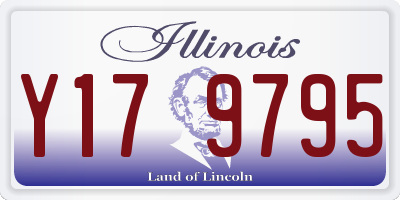 IL license plate Y179795