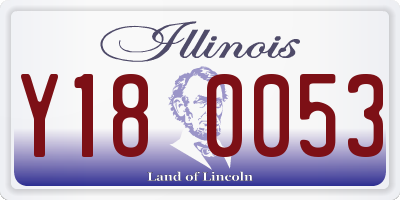 IL license plate Y180053