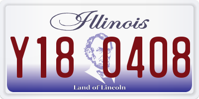IL license plate Y180408