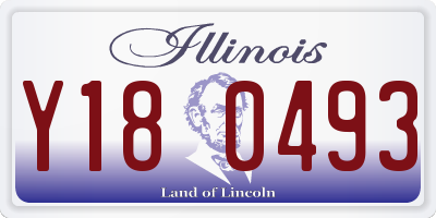 IL license plate Y180493