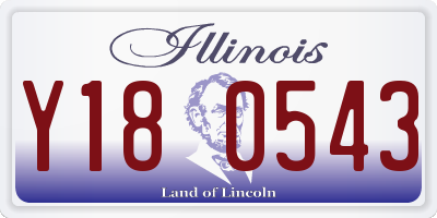 IL license plate Y180543