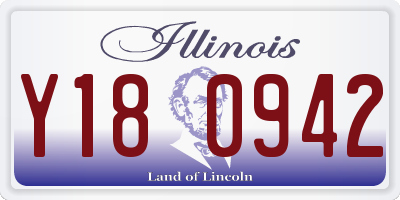IL license plate Y180942