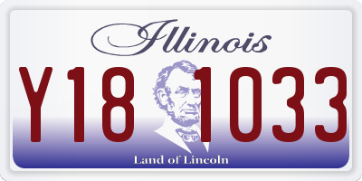 IL license plate Y181033