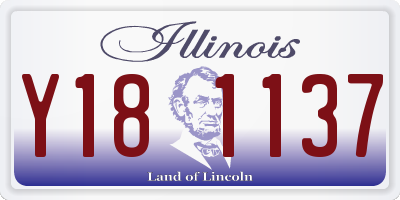 IL license plate Y181137