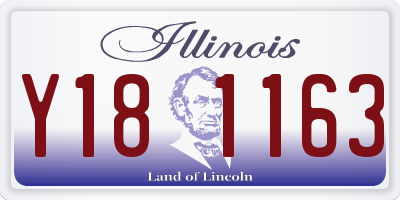 IL license plate Y181163
