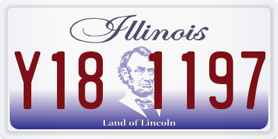 IL license plate Y181197