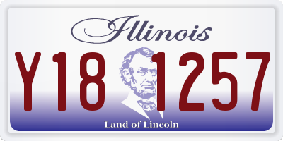 IL license plate Y181257