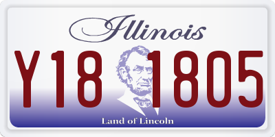 IL license plate Y181805