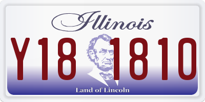 IL license plate Y181810