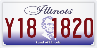 IL license plate Y181820