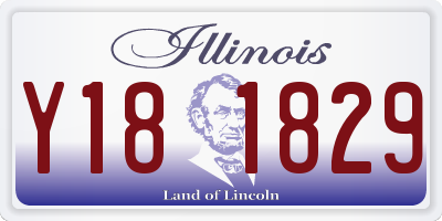 IL license plate Y181829