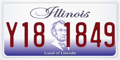 IL license plate Y181849