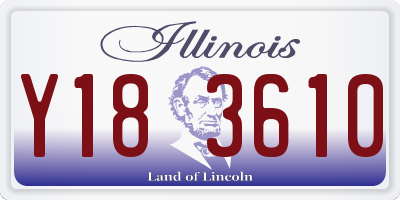 IL license plate Y183610