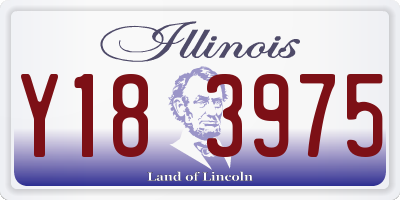 IL license plate Y183975