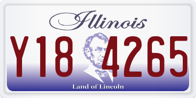 IL license plate Y184265