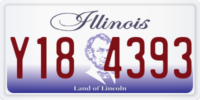 IL license plate Y184393